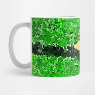 rainy day in tea garden Mug